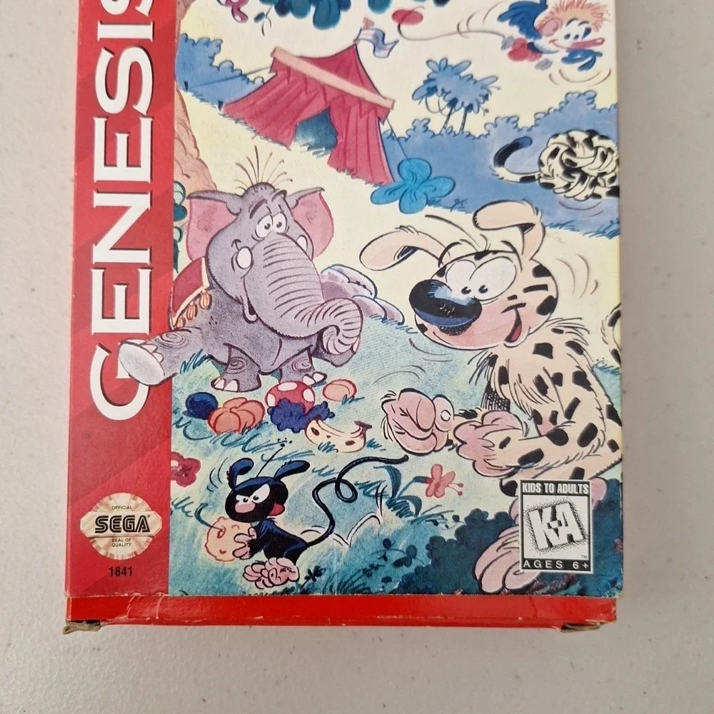 VTG 1996 Sega Genesis Marsupilami Video Game K-A Excellent Game & Box Only